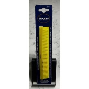 Denman D12 Three-Row Detangle & Tease Styling Comb NEW Made in UK